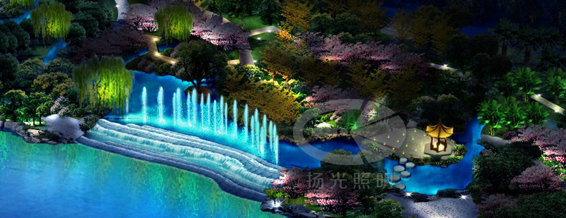 水（shuǐ）景照明是藝術的創意設（shè）計