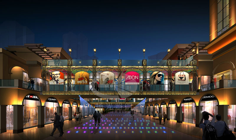 步行街夜景亮化設計