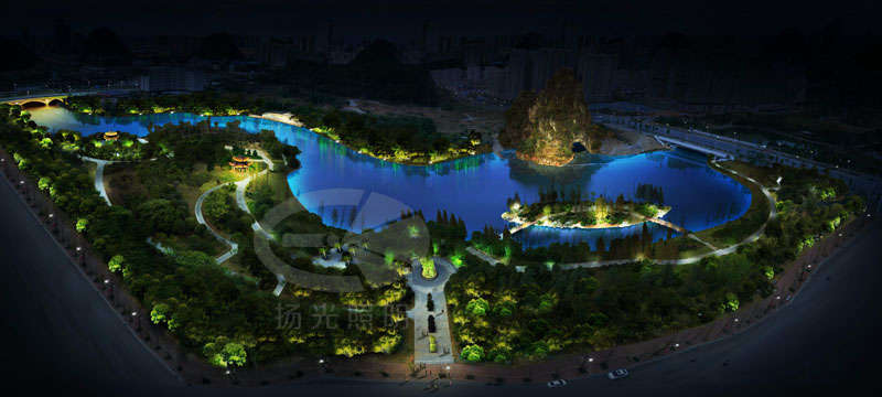 園林（lín）亮化（huà）設計（jì）鳥（niǎo）瞰圖