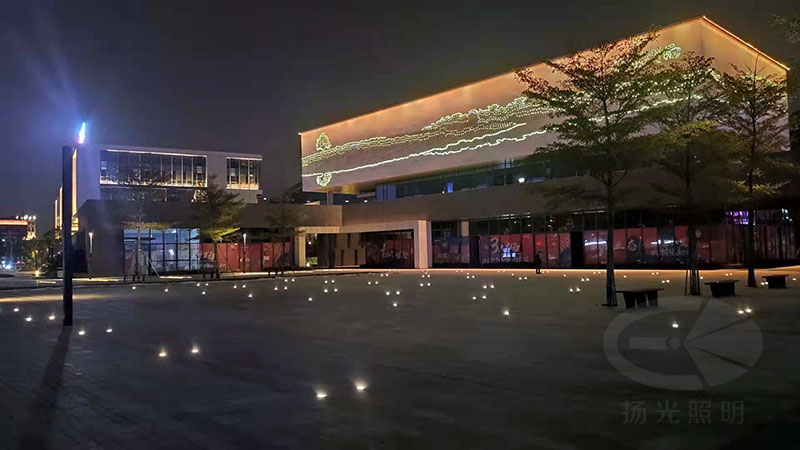 東莞（wǎn）中集智穀產業園景觀照明工程夜景圖