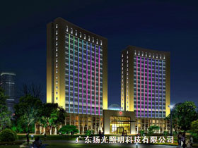 江西章貢區（qū）行政中心大樓樓體亮化