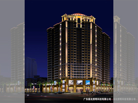 廣西恒昌城市麗景樓體亮化