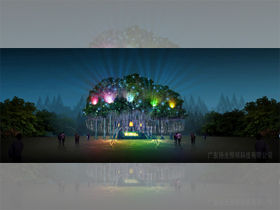 寧夏固（gù）原哇呀哈樂園夜景燈光設計