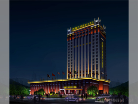 西藏江南國際大酒店夜景照（zhào）明