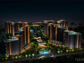 海（hǎi）南天喜酒店景觀亮化