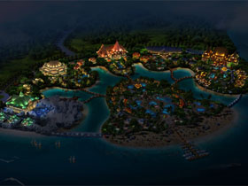 海南海花島（dǎo）溫泉城夜景照明工程