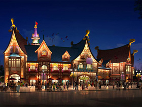 恒大童世界童話大街（jiē）建築泛光照明工程