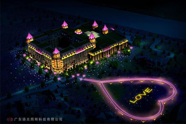 廣州百（bǎi）萬葵園（yuán）婚慶主（zhǔ）題酒店亮化工（gōng）程