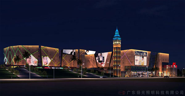 雲浮新世紀廣場夜景（jǐng）燈光工程