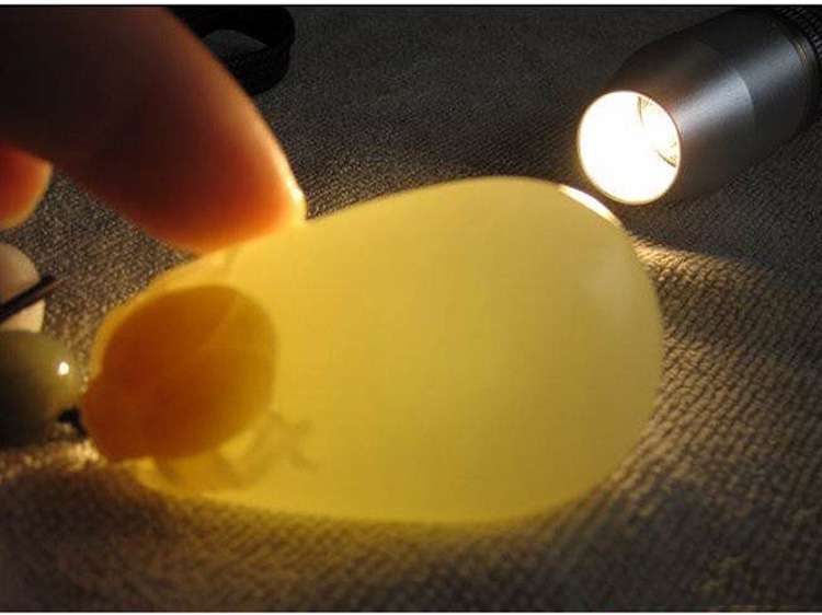 玉石用照玉手電筒白光和放大鏡看的是什麽？